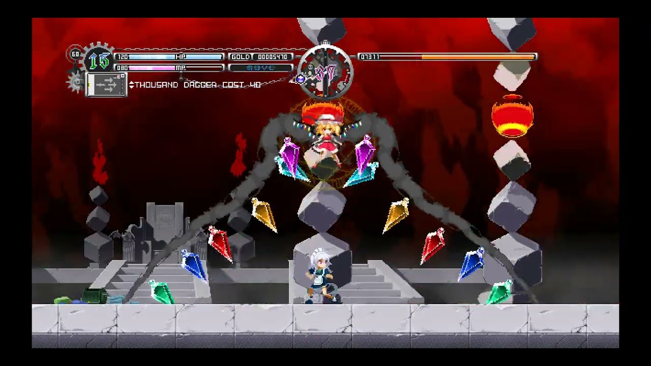 Touhou Luna Nights - Flandre Full Boss Fight