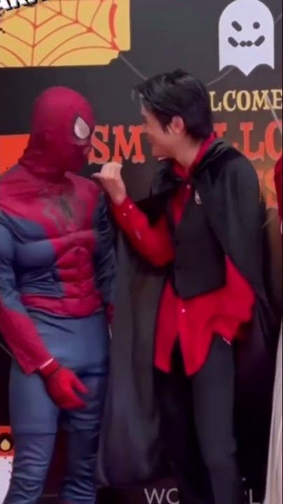 Mark Lee adjusting his boobs