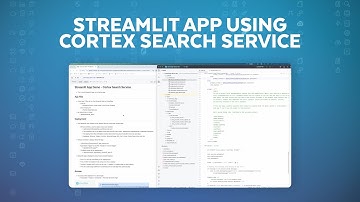 Streamlit App Using Cortex Search Service