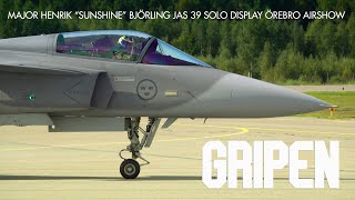 JAS 39 Gripen at Örebro Airshow. Henrik 