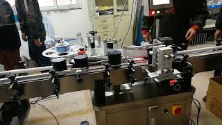 Automatic Adhesive Labeling Machine For Round Container Sticker Paste