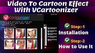 How to Download and install VCartoonizer || How to Make Cartoon Video || Convert Video to Cartoon. screenshot 4