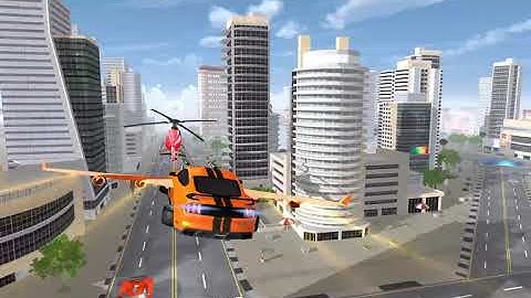 Flying Robot Car Transform - Robot Shooting Games