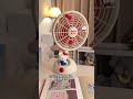 The wind blown out by the cute fan is sweet~