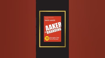 Books for branding by David A. Aaker