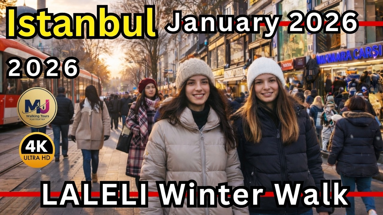 Walking Through Real Istanbul | Laleli Streets in Winter | 4K