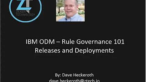 RuleGovernance 101   Releases and Deployments
