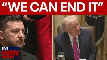 FULL: Trump & Zelenskyy meet in war room, Tomahawk missiles to Ukraine