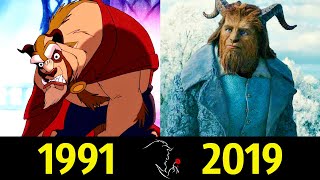Мультфильм Чудовище Disney Эволюция 1991 2019 Красавица и Чудовище 