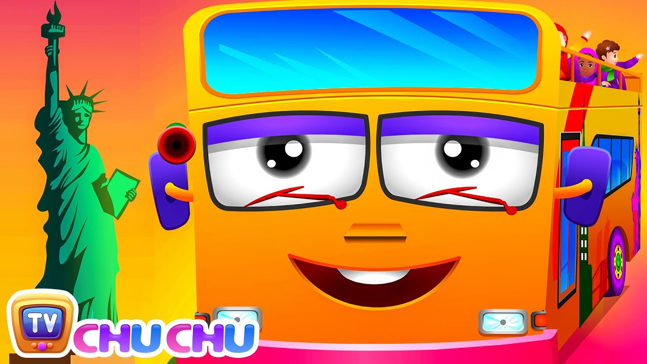 Wheels On The Bus  New York City  Popular Nursery Rhyme by ChuChu TV