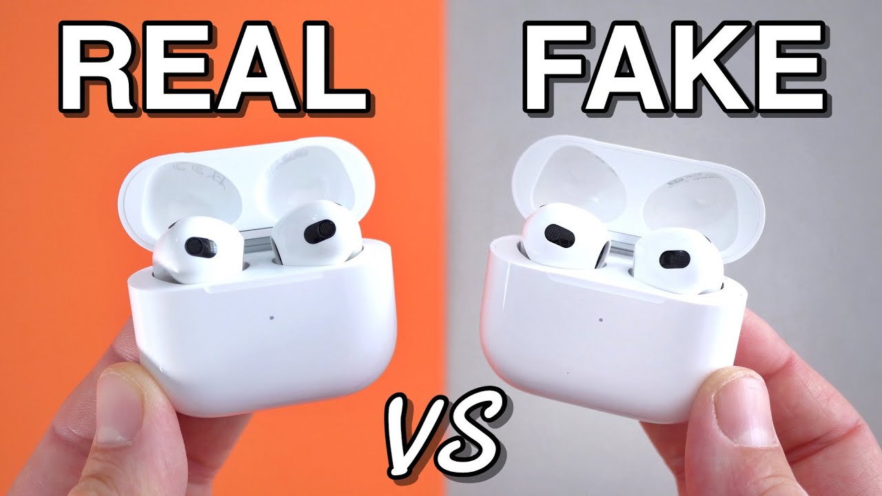 talentfulde animation Verdensrekord Guinness Book FAKE VS REAL Apple AirPods 3 - 1:1 Clone - Beware! - YouTube
