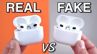 FAKE VS REAL Apple AirPods 3 - 1:1 Clone - Beware!