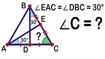 Solve for the measure of angle in the triangle. Geometry Challenge. Math Olympiad Geometry problem.