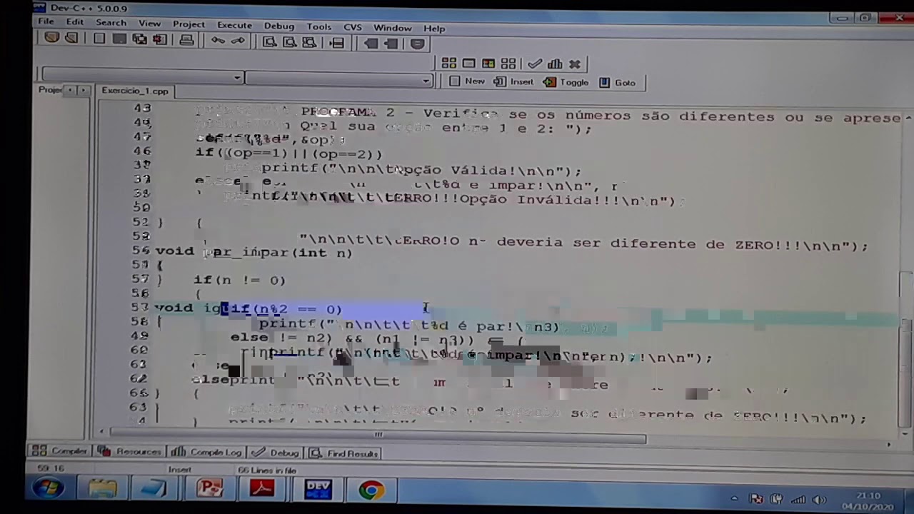 LINGUAGEM DE PROGRAMAÇÃO C - AULA 4 - EXERCÍCIO 3 - YouTube