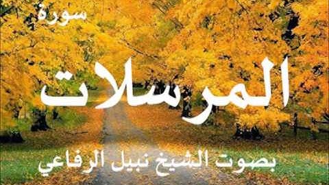 سورة المرسلات الشيخ نبيل الرفاعي
