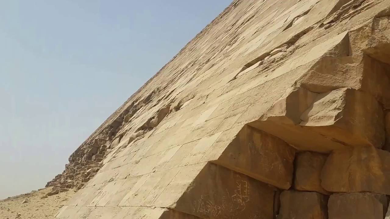 Bent Pyramid perfectly cut stones. Dashur, Egypt. April 2016 - YouTube