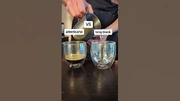Difference Between Americano And Long Black Coffee Youtubeshorts New 