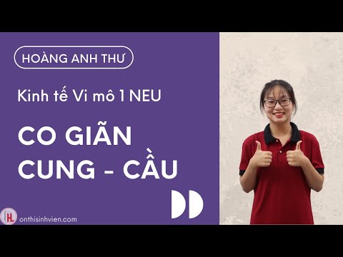 Video NEU Kinh tế Vi mô 1 | Co giãn Cung - Cầu - youtube