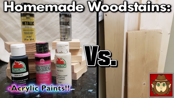 HOW TO STAIN WOOD FOR CRAFTS  STAINING 101 - SUPER QUICK & EASY! 