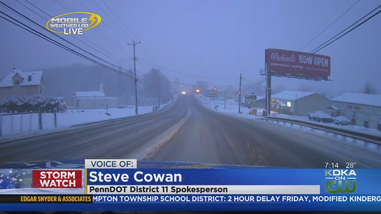 PennDOT Crews Out Treating Roads YouTube