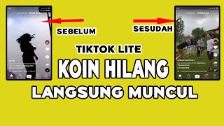 KOIN TIKTOK LITE TIDAK MUNCUL | CARA MENGATASI KOIN TIKTOK LITE YANG HILANG
