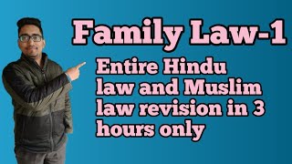 Family Law-1,Hindu law and Muslim law,family law for hpu students#lawwithtwins,#vlog_with_twins