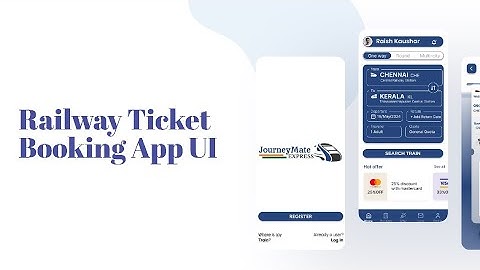 📱 Sleek & Simple: Modern Train Ticket Booking App UI Design 🚄