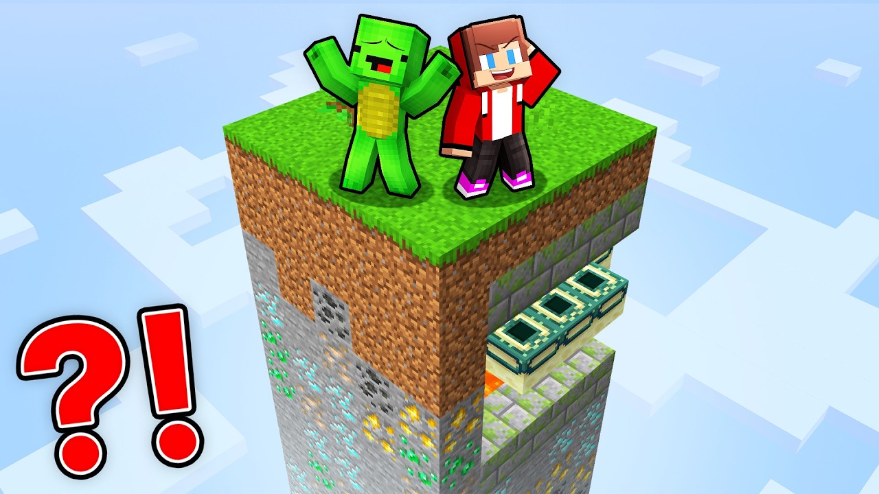 Mikey and JJ One Chunk, But It RANDOMLY EXPANDS in Minecraft (Maizen)