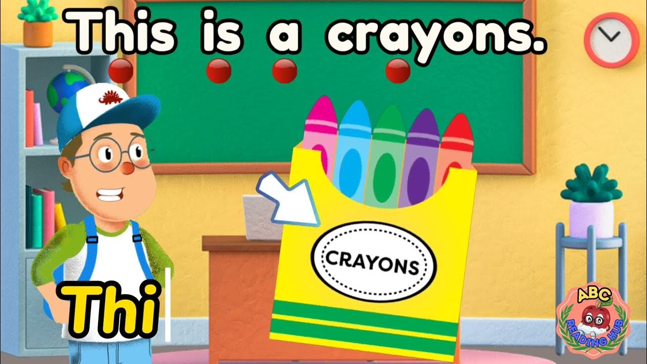 Reading Practice Using a School Supplies in a Sentence English Reading English YouTube