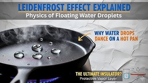 Leidenfrost Effect Explained: Physics of Floating Water Droplets | Levitating Water drops #science