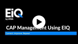 Remediate findings with Corrective Action Plan (CAP) Management | EiQ