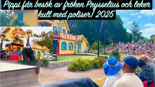 Pippi Får Besök Av Fröken Prysselius Och Lekerkull Med Poliser I Astrid Lindgrens Värld 2025