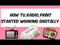 Digital media and print television and radio  mass communication topics  by priyanka rana