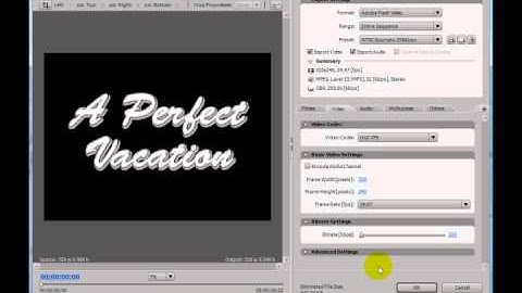 Adobe Premiere CS3 - 33 of 33 - Exporting To FLV & Mobile