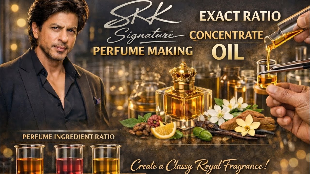 How to Make SRK Signature Perfume | 2 Inspired Oils Blend | Labelling & Layering 