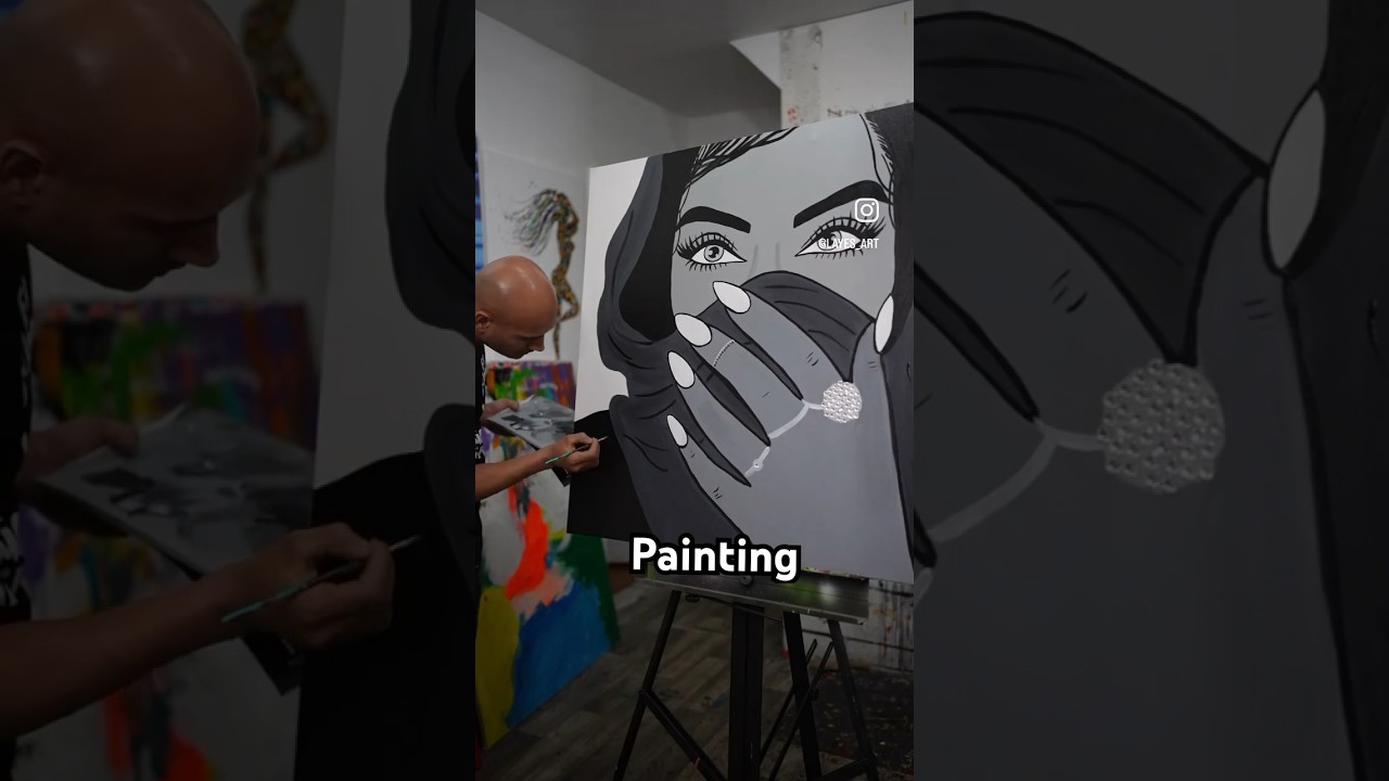 colors burst to life as brushes dance across the canvas, passion pouring into every stroke.