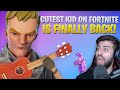 Cutest Kid on Fortnite is BACK! Ukulele Kid Sings Me a Song - Part 4 (Fortnite Battle Royale)