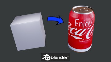 Create a Soda Can in Blender in 1 Minute ( blender lazy tutorial )