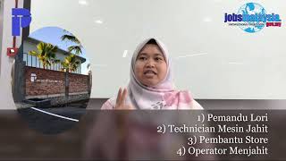 Jawatan kosong di Syarikat TPI Industries Sdn Bhd Jasin, Melaka