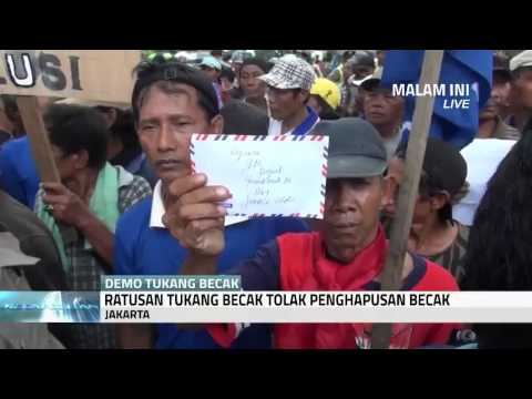 Ratusan Tukang Becak Tolak Penghapusan Becak