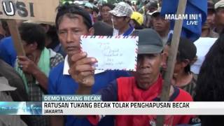 Ratusan Tukang Becak Tolak Penghapusan Becak