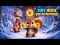 Cute Animal Story for Kids 🐰🐻 | The Brave Squirrel & Winter Adventure