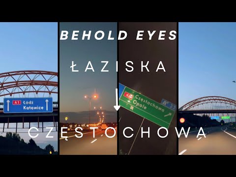 Driving Łaziska - Częstochowa | No music | No talking | ASMR