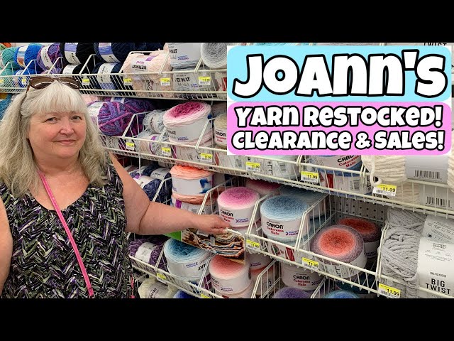Joann's Yarn Restocked, Clearance Yarns and Sales!!! Lets take a Look!!  #joanns 