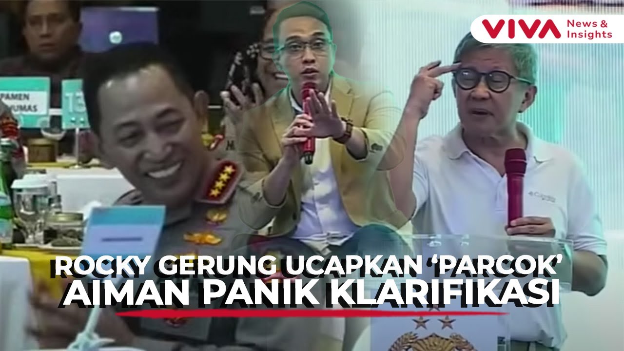 Rocky Gerung Blak-blakan Kritik Reformasi Polri di Hadapan Para Jendral