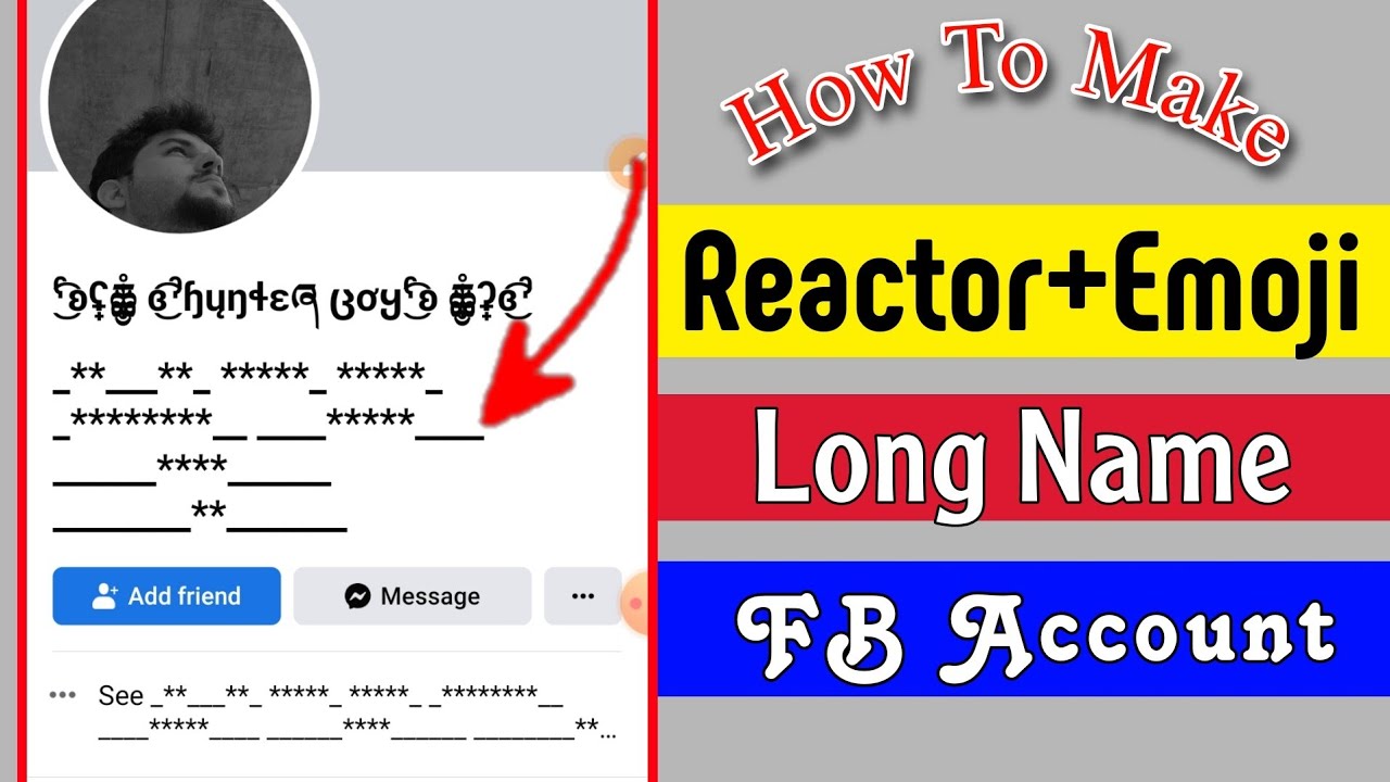 How to make Long Reactor unique Facebook name Account 2023| with new emoji 2023