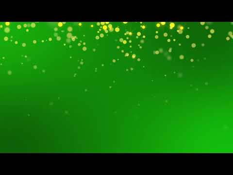 Green Screen Gold Particles Loop || Background Videos For Editing
