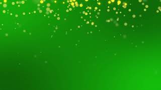 Green screen gold particles loop (1080) || Background Videos for Editing