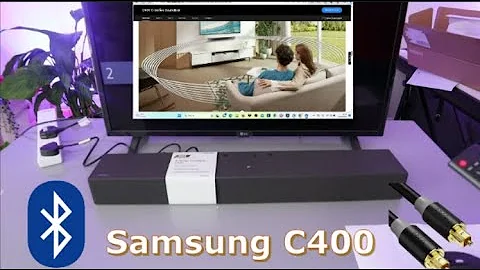 How to Connect a Samsung C400 Soundbar to TV with Optical and Bluetooth