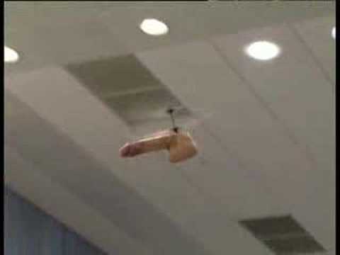 Russian press conference invaded by flying dildo
